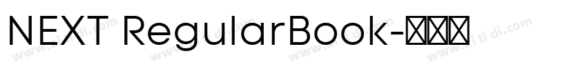 NEXT RegularBook字体转换
